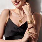 Vulpine Whisper 18K Gold Plated Sterling Silver Filigree Luxe Cuff Bracelet