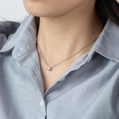 Golston™  1ct Moissanite Cable Chain Necklace, 18 inches