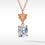 Cunning Muse Fox 18K Gold Plated Sterling Silver Fox Head Pendant Necklace with Customizable Birthstone