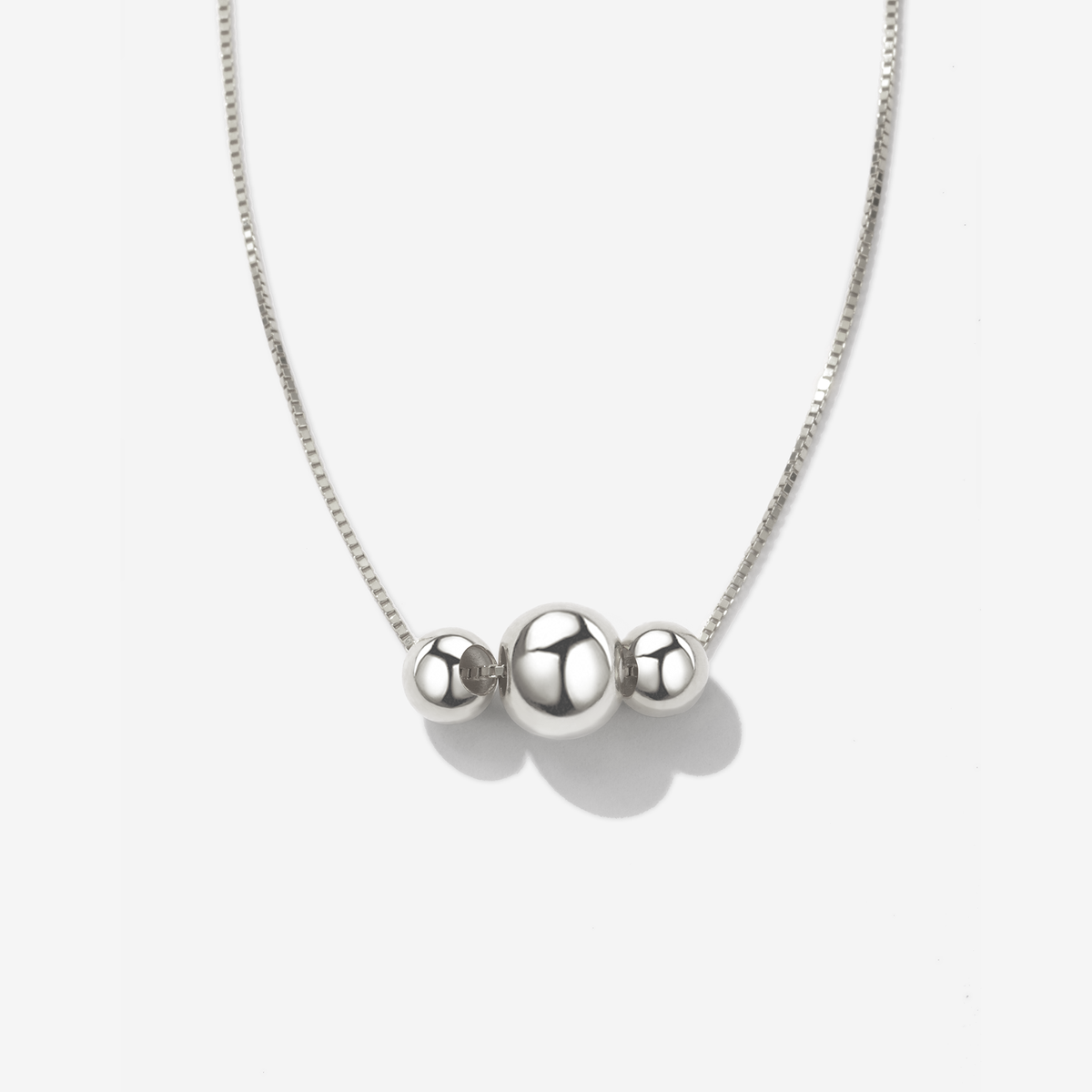 Bubble Pendant Sterling Silver Necklace