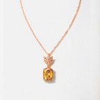 Cunning Muse Fox 18K Gold Plated Sterling Silver Fox Head Pendant Necklace with Customizable Birthstone