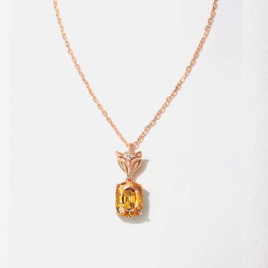 Golston Muse™ 18K Rose Gold Vermeil Plated Sterling Silver Cubic Zirconia Sparkle Muse Necklace