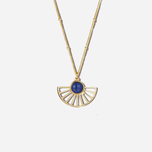 Lapis Lazuli Semicircle Necklace