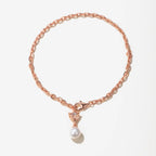 Cunning Muse White Fox 18K Rose Gold Vermeil Pearl Bracelet