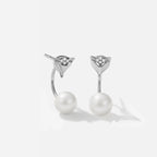 Cunning Muse Fox 18K Gold Plated Sterling Silver Natural Freshwater Pearl Hoop Earrings